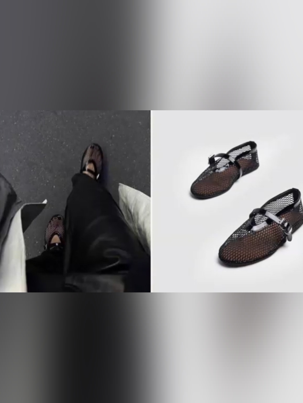 a new day Black Mesh Mary Jane Flats with Buckle - Picture 16 of 16